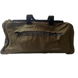 Eddie Bauer Luggage Green Black Carrying Straps Shoulder Straps Multi Pockets
